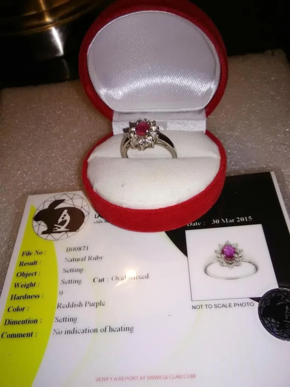 Sterling Silver Ruby & White Topaz Ring elegant silver
